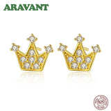 Arrival 925 Sterling Silver 18K Crown Women Jewelry