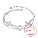 925 Silver Butterfly Bracelet for Women