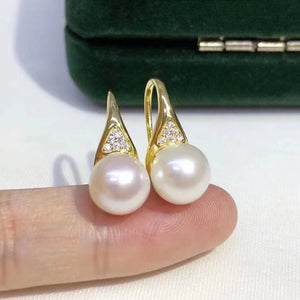 925 Silver Earring Findings for Agate Crystal 3 Pairs