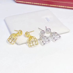 925 Sterling Silver Earrings Findings for Agate Beads Crystal 3 pairs/lot