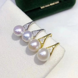 925 Silver Earring Findings for Agate Crystal 3 Pairs