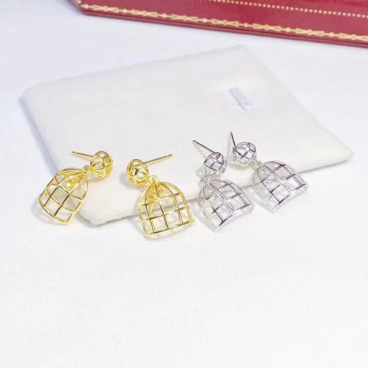 925 Sterling Silver Earrings Findings for Agate Beads Crystal 3 pairs/lot