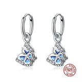 925 Silver Pink Heart Conch Earrings