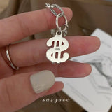 Arrival 925 Sterling Silver US Dollar Pendant Necklace for Women