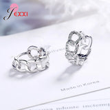 925 Sterling Silver Hoop Earrings Bridal Wedding Party Jewelry Accessory