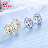 925 Sterling Silver Hoop Earrings Bridal Wedding Party Jewelry Accessory