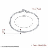 925 Silver 3mm Snake Chain Bracelet Unisex