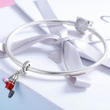 925 Silver Makeup Tools Cosmetics Charm for Bracelet Necklace