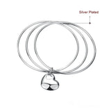925 Silver Multi-Ring Bracelet Bangle, Men Women Jewelry