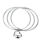 925 Silver Multi-Ring Bracelet Bangle, Men Women Jewelry