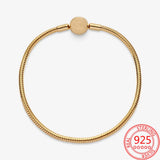 925 Sterling Silver Snake Chain Bracelet Set