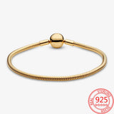 925 Sterling Silver Snake Chain Bracelet Set