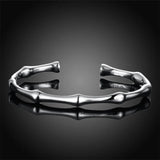 925 Silver Bamboo Open Bangle Women