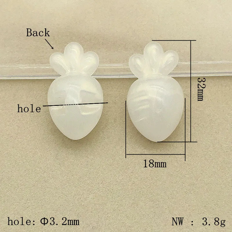 Acrylic Jelly Effect Beads DIY Jewelry Findings