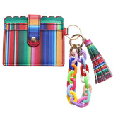 Acrylic Link Chain Keychain Wristlet Key Chain with Tassel