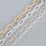 Arrival Antique Silver Plated Jewelry Metal Link Chain Aluminum Chain