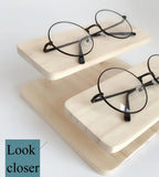 Wooden Sunglasses Stand Glasses Display Jewelry Holder Bracelet Watches Show