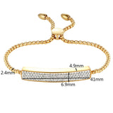 Charming 4 Rows A + Zircon Bracelet For Women