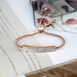 Charming 4 Rows A + Zircon Bracelet For Women