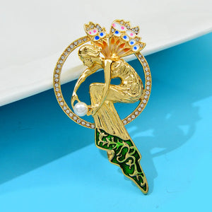 Angel Wings Brooch Baroque Pins Jewelry