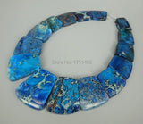 Ocean Sediment Stone Slice Beads Top Drilled Jewelry Making