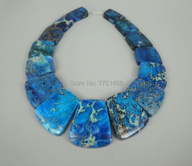 Ocean Sediment Stone Slice Beads Top Drilled Jewelry Making