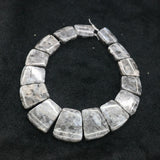 Grey Stone Necklace Beads, Jewelry Making Finding