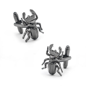 Arrival Beetles Cuff Links Gunblack Insect Brass Material Men's Cufflinks