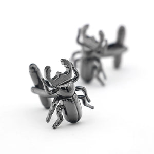 Arrival Beetles Cuff Links Gunblack Insect Brass Material Men's Cufflinks
