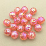 UV Aurora Rose Beads 16mm - 100pcs for DIY Jewelry