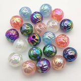 UV Aurora Rose Beads 16mm - 100pcs for DIY Jewelry