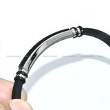 Arrival Carbon Fiber Stainless Steel Silicone Bracelets 6mm Wide Men's Jewelry