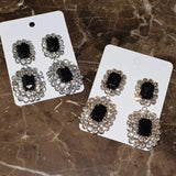 Crystal Big Drop Dangle Earrings For Women Party Show Jewelry