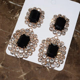 Crystal Big Drop Dangle Earrings For Women Party Show Jewelry