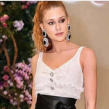 Crystal Big Drop Dangle Earrings For Women Party Show Jewelry