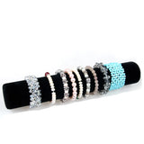 Gray Red Velvet Bracelet Display Organizer Stand