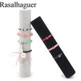 Gray Red Velvet Bracelet Display Organizer Stand