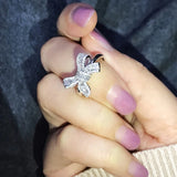 Bow Tie Diamond Ring for Women
