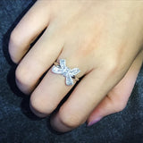 Bow Tie Diamond Ring for Women