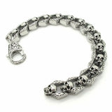 Men Stainless Steel Skull Chain Bracelet