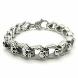 Men Stainless Steel Skull Chain Bracelet