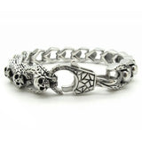 Men Stainless Steel Skull Chain Bracelet