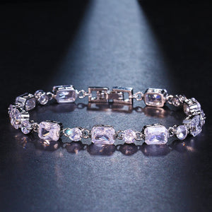 Charming CZ Slider Bracelet for Women