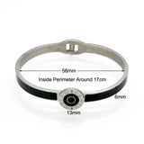 Double Circle Roman Numerals Love Cuff Bracelet Resin Womens Bracelet