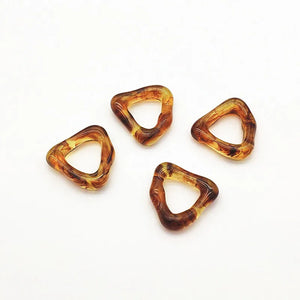 Resin Triangle Charm 21x22mm 100pcs for DIY Earring/Necklace