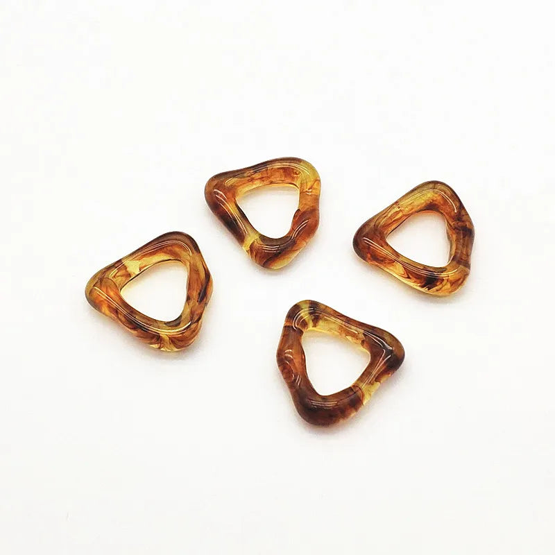 Resin Triangle Charm 21x22mm 100pcs for DIY Earring/Necklace