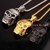 Charming Punk Skull Stainless Steel Men's Necklace