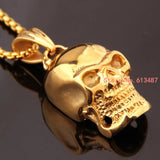 Charming Punk Skull Stainless Steel Men's Necklace