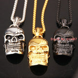 Charming Punk Skull Stainless Steel Men's Necklace