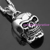 Charming Punk Skull Stainless Steel Men's Necklace